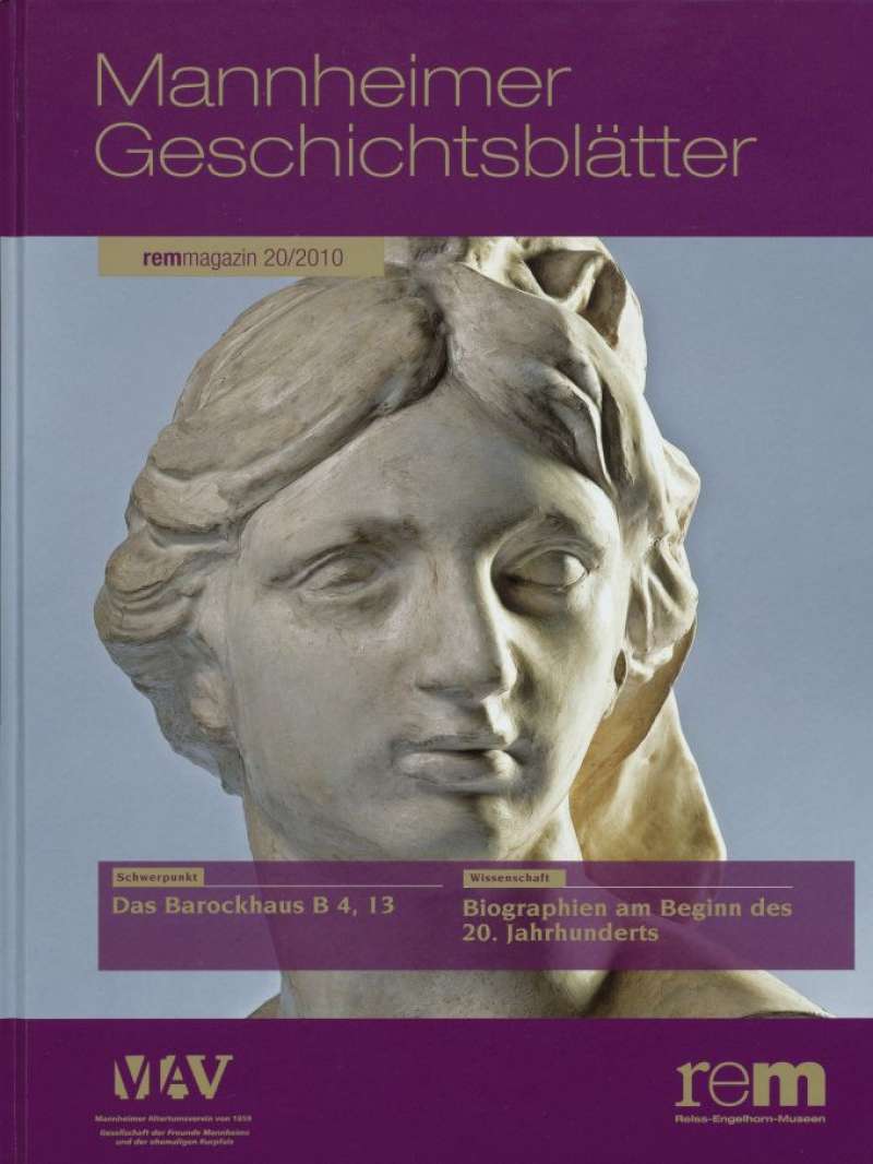 Cover-Abbildung:Mannheimer Geschichtsblätter 20/2010