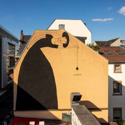 Mural "Silence", Mannheim, 2020