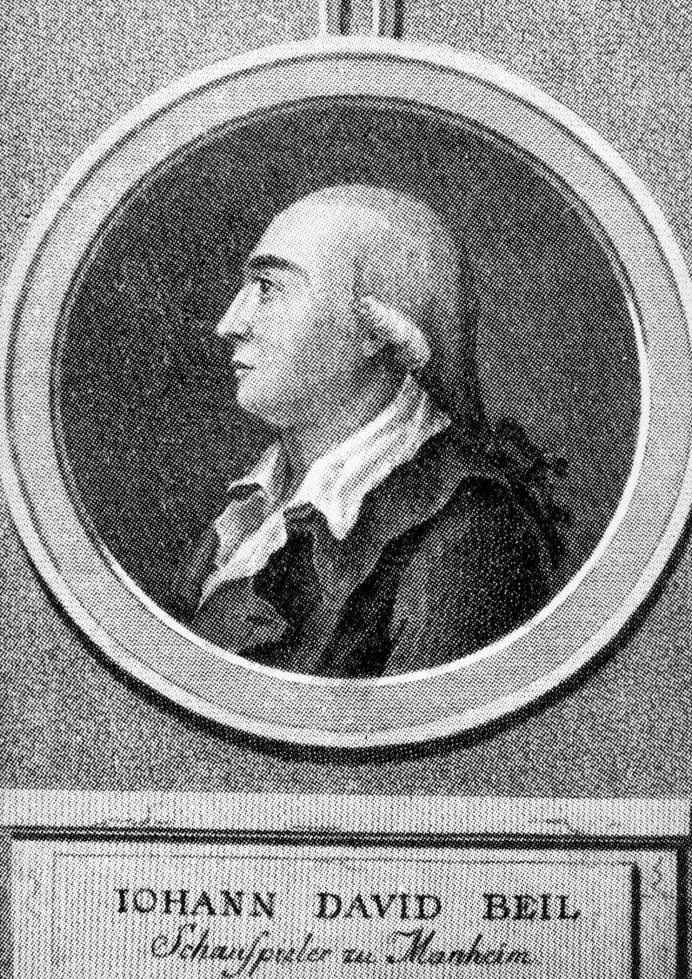 Profilzeichnung Johann David Beils