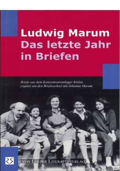 Cover illustration: Ludwig Marum - Das letzte Jahr in Briefen