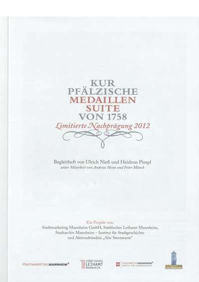 Cover illustration: Kurpfälzische Medaillensuite von 1758
